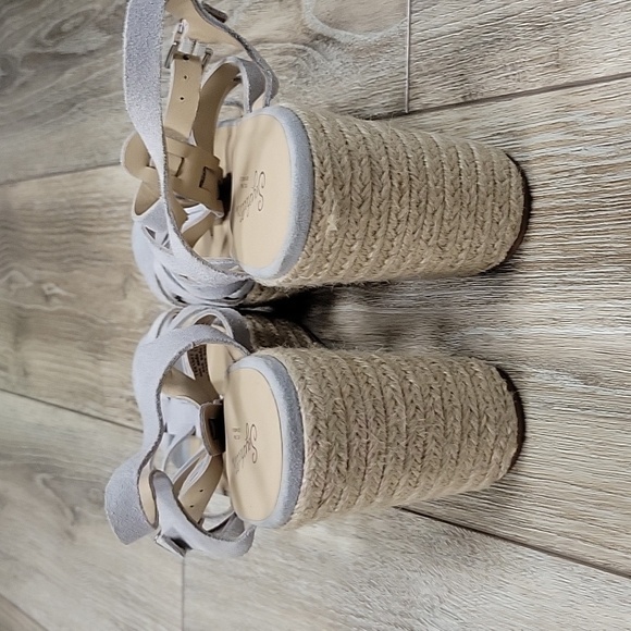 Seychelles Size 11 Light Gray Naturally Wedge Sandal - Picture 4 of 8